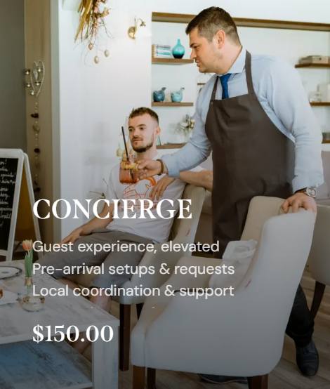 Concierge service card