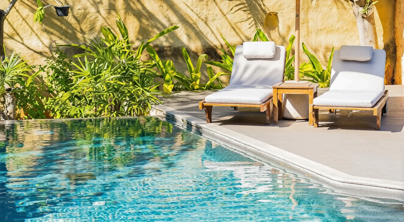 Sunset Poolside Retreat